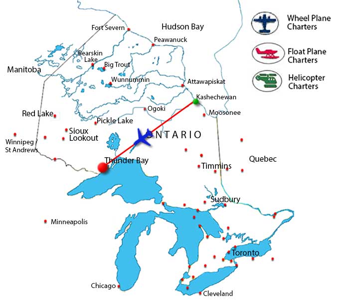 Kashechewan Charter Flights